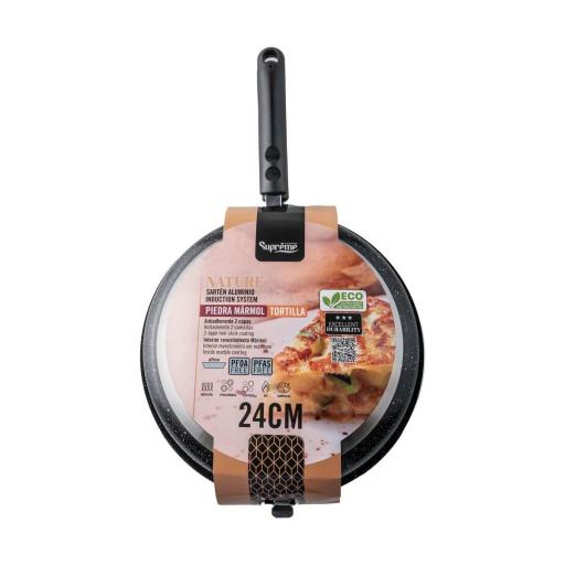 SARTÉN ALUMINIO PIEDRA MÁRMOL TORTILLA NATURE 24CM [0]