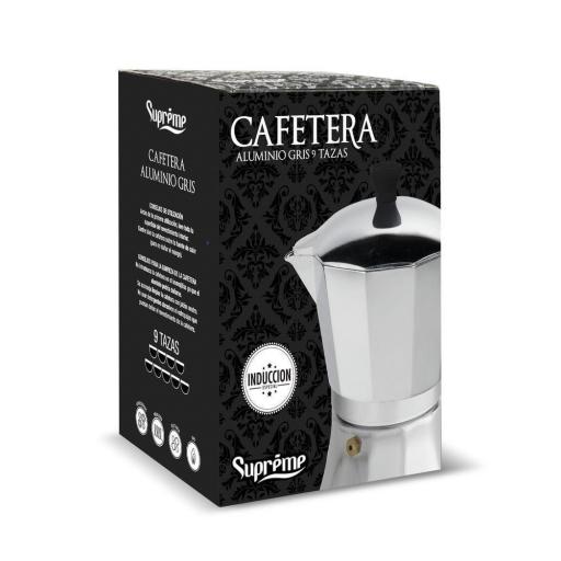 CAFETERA ALUMINIO INDUCCIÓN SUPREME 12 TAZAS GRIS [1]