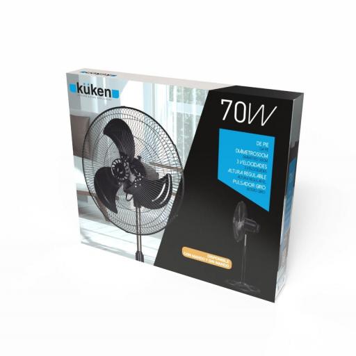 VENTILADOR DE PIE KUKEN 70W CON MANDO [2]
