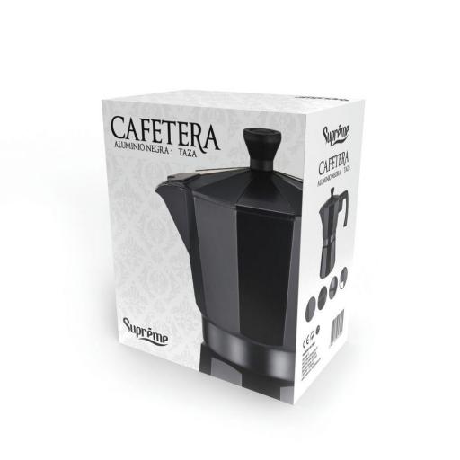 CAFETERA ALUMINIO NEGRA SUPREME 9 TAZAS [1]