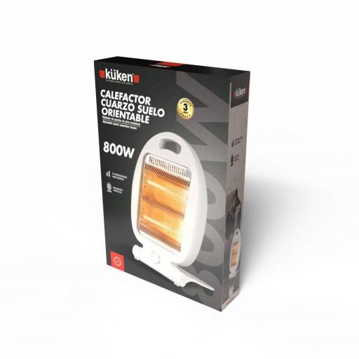 ESTUFA CUARZO SUELO ORIENTABLE 2BARRAS 800W BLANCO [0]