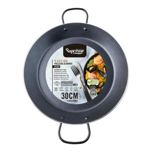 PAELLERA ALUMINIO XYLÁN NATURE 30CM