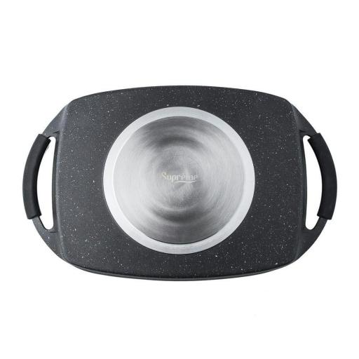 PLANCHA ALUMINIO FUNDIDO 38x28CM RAYADA PIEDRA [1]