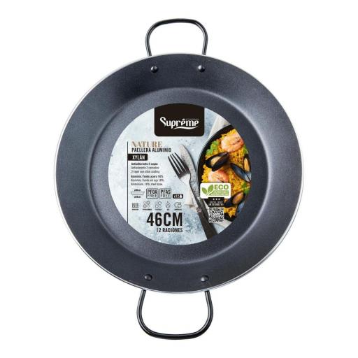 PAELLERA ALUMINIO XYLÁN NATURE 46CM