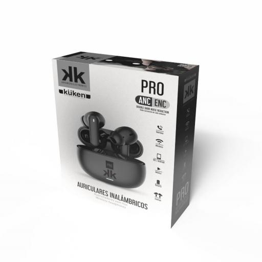 AURICULARES INALÁMBRICOS PRO NEGROS KÜKEN [1]