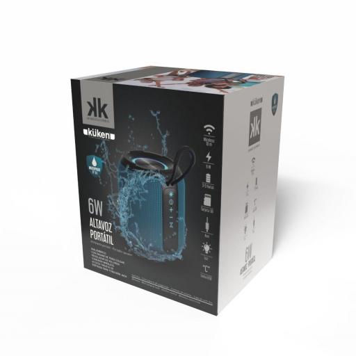 ALTAVOZ PORTÁTIL IPX4 1200MAH 6W KÜKEN [1]
