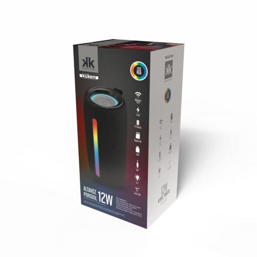 ALTAVOZ PORTÁTIL RGB 1600MAH 12W KÜKEN [1]