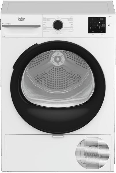 Secadora Bomba de Calor Beko - 8 kg, 15 Programas, Clase D, Blanco
