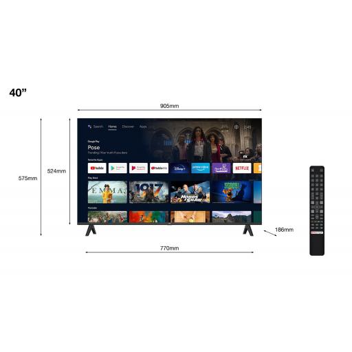 tv tcl 40" LED FullHD HDR10 Android TV