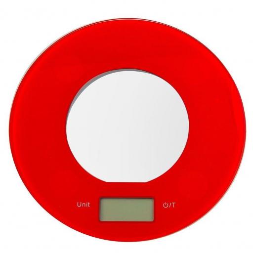 BALANZA COCINA REDONDA ROJA 5KG KÜKEN Código:  [3]