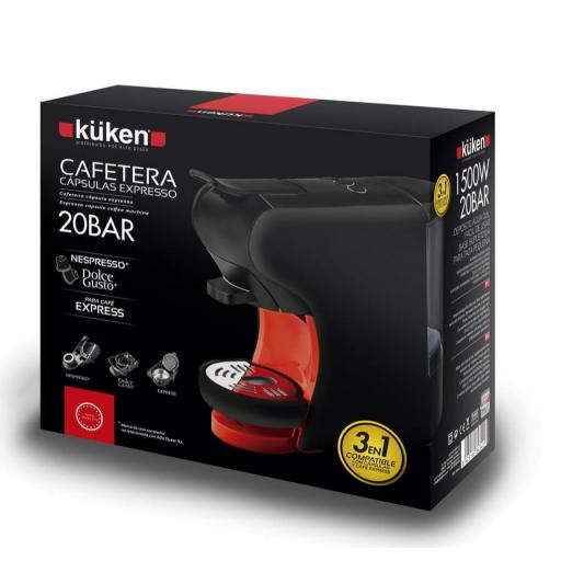 ✓ Nespresso DeLonghi Inissia EN80.B - Cafetera monodosis de cápsulas  Nespresso¸ 19 bares¸ apagado a 