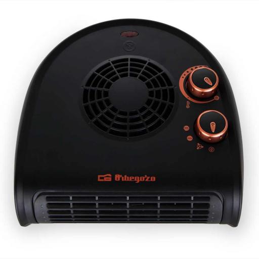 Calefactor horizontal orbegozo 2500W Negro 2 niveles de potencia: 1250 – 2500 W. [1]