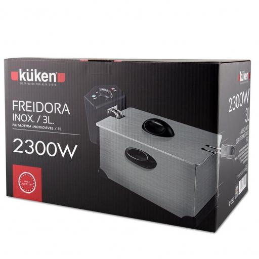FREIDORA KUKEN x 2000W 3L INOX	 [1]