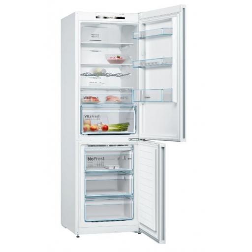 FRIGO combinado BOSCH BLANCO de libre instalación, E, VitaFresh / Tirador integradom 186 x 60, , VitaFresh, noFrost, Blanco [1]