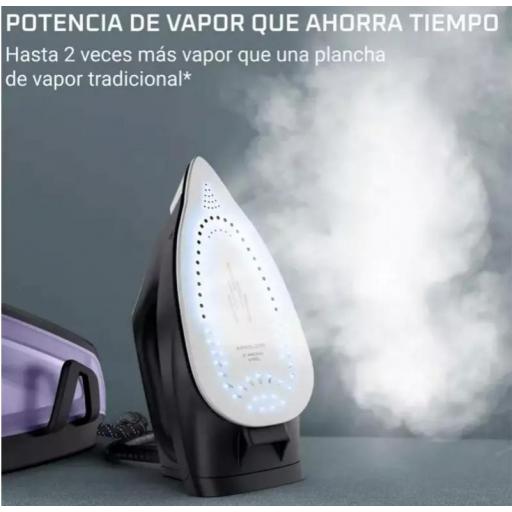 Centro de planchado rowenta 5,2 bar de presión, Golpe de vapor de 200 g/min, Salida de vapor continua de 110 g/min, Diseño muy compacto [1]