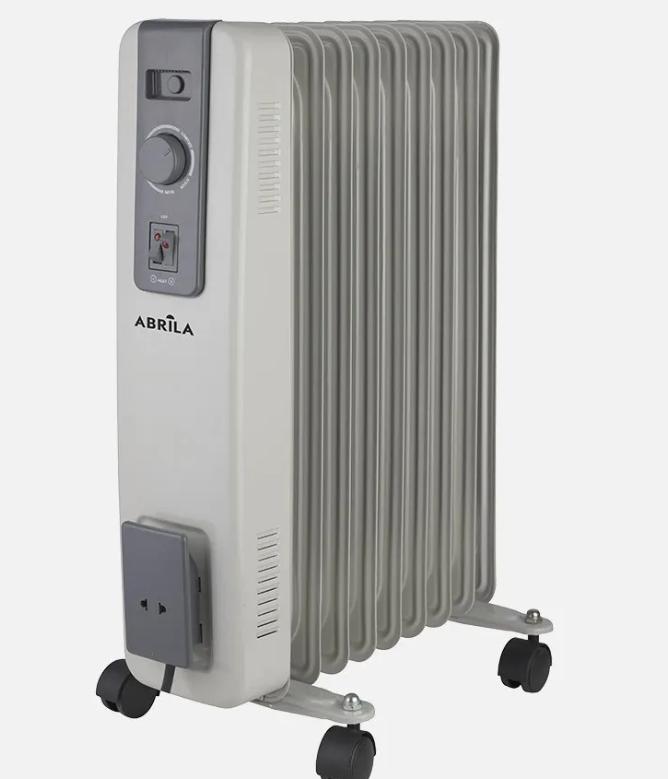 Radiador Aceite Acebuche 2000w Gris 3pot.9elementos,antivuelco.termost.ajust.proteccion Seg.54,5x37x24cm