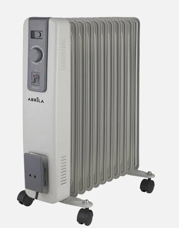 Radiador Aceite Acebuche 2500w Gris 3pot.11elementos, Antivuelco.termost.ajustsble.protección.seguridad 54,5x44x24cm