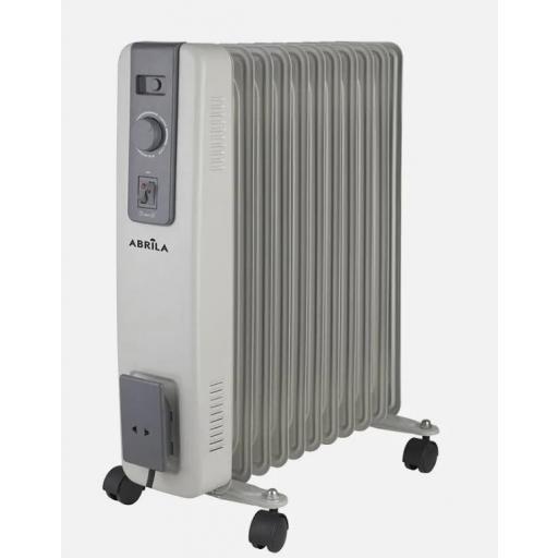 Radiador Aceite Acebuche 2500w Gris 3pot.11elementos, Antivuelco.termost.ajustsble.protección.seguridad 54,5x44x24cm