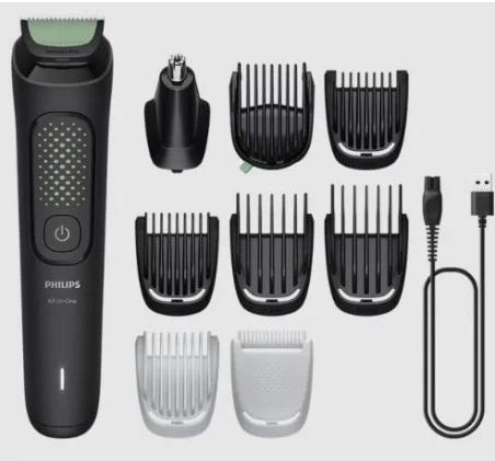 Cortapelos multifuncion Philips All-in-One Trimmer 3000 9 en 1 autonomía 90 min