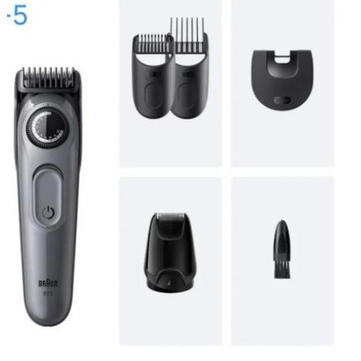 Barbero - Braun Series 3 , 4 cabezales para barba, 40 ajustes de longitud, Lámina ultra afilada, Gris [1]