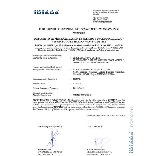 TIKUAK BALIZA V16 DE EMERGENCIA HOMOLOGADA CONECTADA GEOLOCALIZABLE CON DGT 3.0 [1]