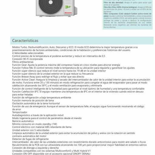 Aire Acondicionado Split Johnson LICEO-35K 3001Fg con bomba de calor Wifi Motor Inverter A++/A+++ [2]