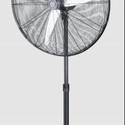 Ventilador De Pie Alarcon 120w Negro 3vel 55d 3asp Aluminio Plata Orientable Y Oscilante