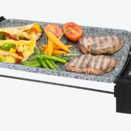 Plancha de Asar Eléctrica cecotec de Gran Potencia, Apta para Limpieza en Lavavajillas, con Revestimiento de Piedra Rockstonec, Superficie de 45 x 25 cm [0]