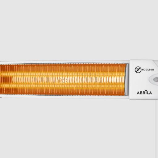 Estufa Cuarzo Africa 1200w Blanco 2 Potencias Control Cadena De Tiro 10,4x57x10,8 Cm [1]