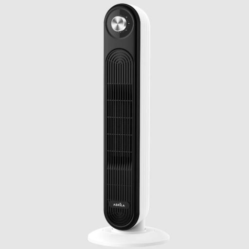 Termoventilador Ceramico Vert.grecia 2000w Negro/blanco 2pot.oscilante, Antivuelco, Termost. Prot.cal 69,8x24,5x24,5 Cm [1]