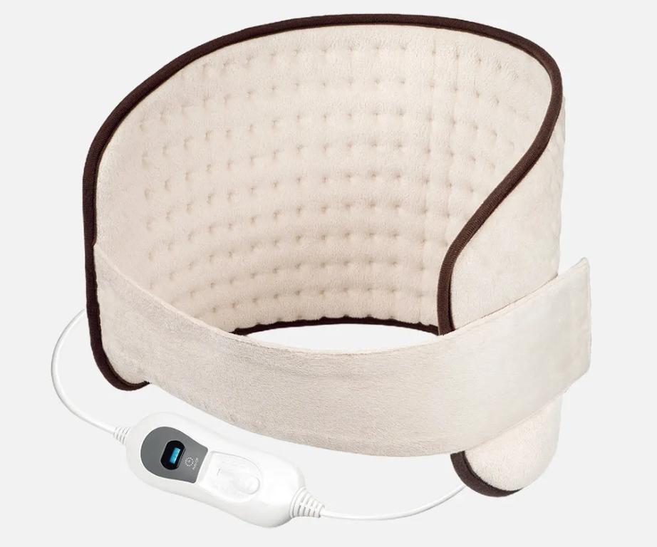 Almohad.elect.lumbar Hurdes Beis/marron 100w 69x29cm 3niv Autoapagado, Prot.sobrecalentam.,lavable