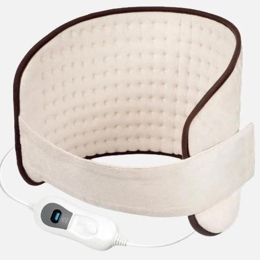 Almohad.elect.lumbar Hurdes Beis/marron 100w 69x29cm 3niv Autoapagado, Prot.sobrecalentam.,lavable [0]