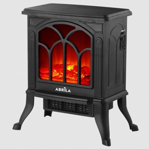 Termov.ceramico Ptc Inola 1500w Negro 2pot Efecto Chimenea Termost.protecc.44x37,5x23cm [0]
