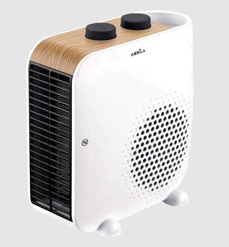 Termoventilador Elect.trail 2000w Blanco/haya 2pot 3fun Termostato Regulable,protecc.seg.23,5x22,5x12cm