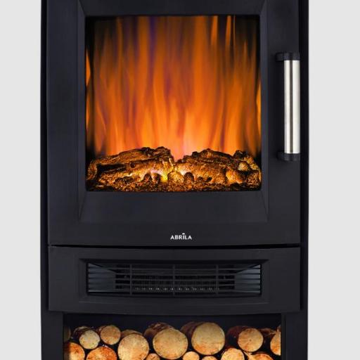 Termov.ceramico Ptc Candor 1800w Negro 2pot Efecto Llama Indep.c/mando Wifi Display Led 75x44x34cm [0]