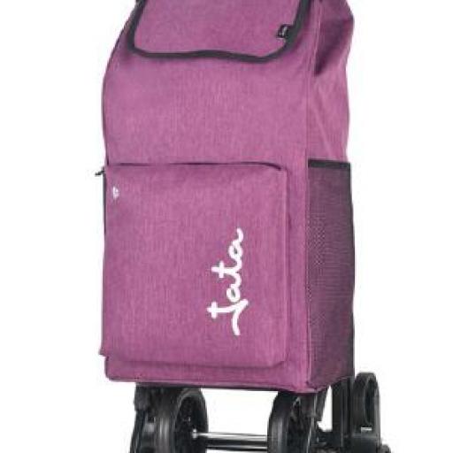 carro de compra jata 48l 8 ruedas de 34 x 21 x 66 cm.