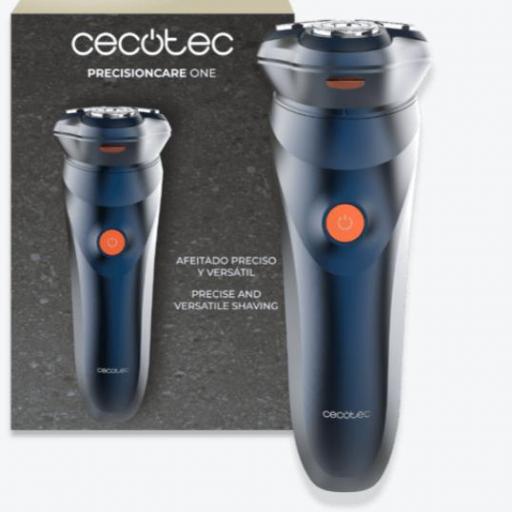 Afeitadora Rotativa CECOTEC con Cuchillas de Acero Inoxidable, 75 mins de autonomía, IPX7, Cuchillas autoafilables [0]