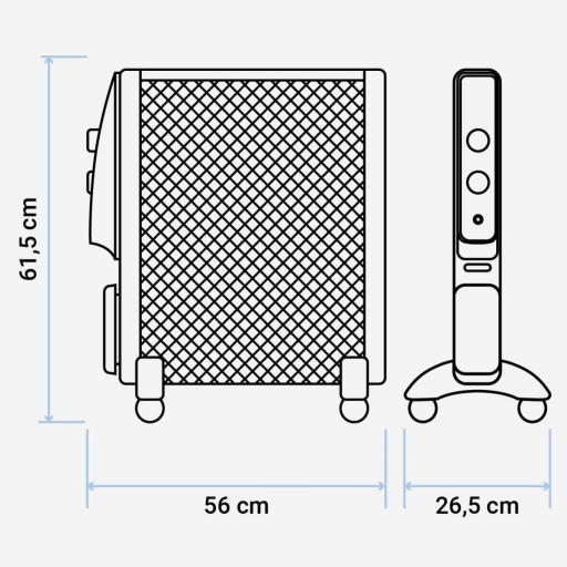 RADIADOR MICA U.BLUE 2015 UMICA1500 1500W NGR RUE	 [1]