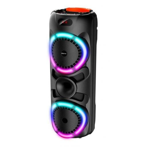 Altavoz Denver BPS-459 - Luces RGB, Bluetooth, 2-3 h autonomía con 3600 mAh, 2 altavoces 2x20 W
