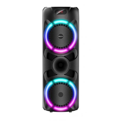 Altavoz Denver BPS-459 - Luces RGB, Bluetooth, 2-3 h autonomía con 3600 mAh, 2 altavoces 2x20 W [2]