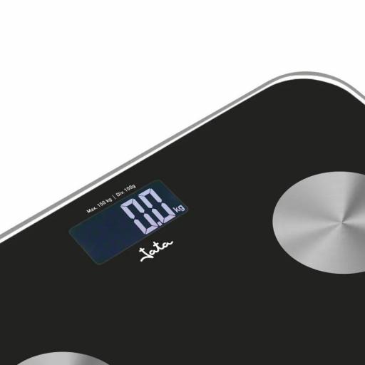 Báscula de Baño Jata HBAS1155 Negro, 180 kgcapacidad, ± 100GR [1]