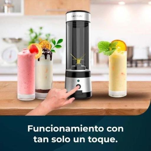 Batidora Vaso Cecotec Individual USB 4396 - 126W, Batidora portátil, Ideal para Smoothies, 400 ml [2]