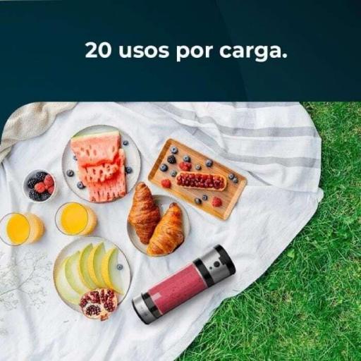 Batidora Vaso Cecotec Individual USB 4396 - 126W, Batidora portátil, Ideal para Smoothies, 400 ml [3]