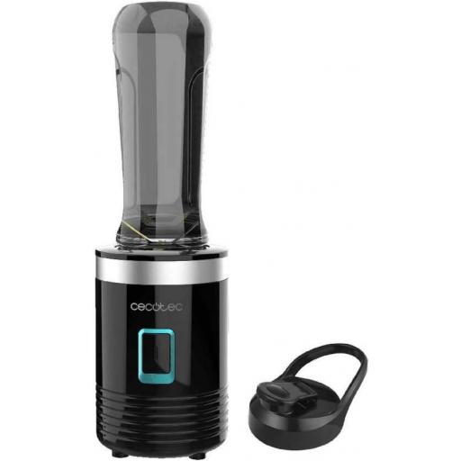 Batidora Vaso Cecotec Power Titanium 4395 - 350 W, Portátil, 0, 6 L, Negro [0]