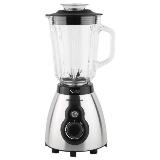Batidora Vaso Megafesa . 1000 W, 1.5 L, Cristal, Inox, Negro