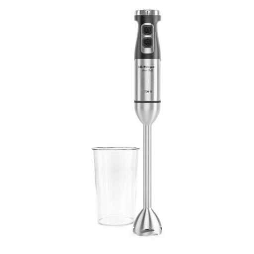  Batidora de Mano Orbegozo  1700W con Motor DC, Brazo XL Desmontable de Acero Inoxidable, Velocidad Ajustable, Función Turbo, Vaso Medidor 900 ml y Mango Ergonómico [1]