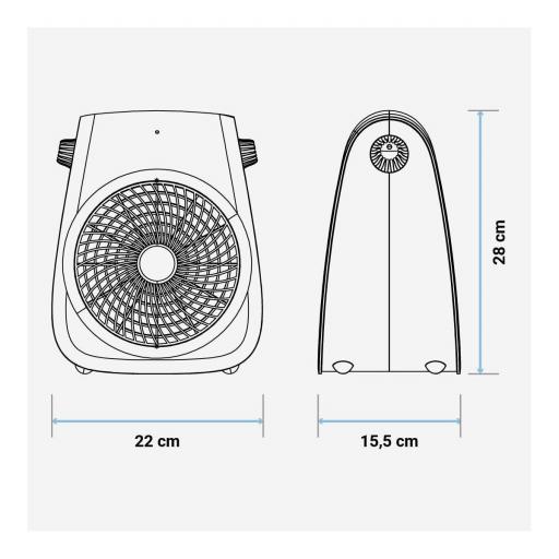 CALEFACT. U.BLUE  2000W VERTICAL NEGRO [1]