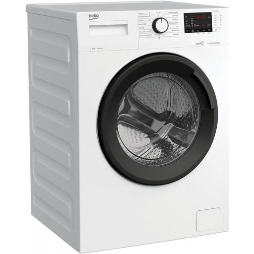 Lavadora carga frontal - Beko  10 kg, 1400 rpm, StainExpert, SteamCure, Blanco