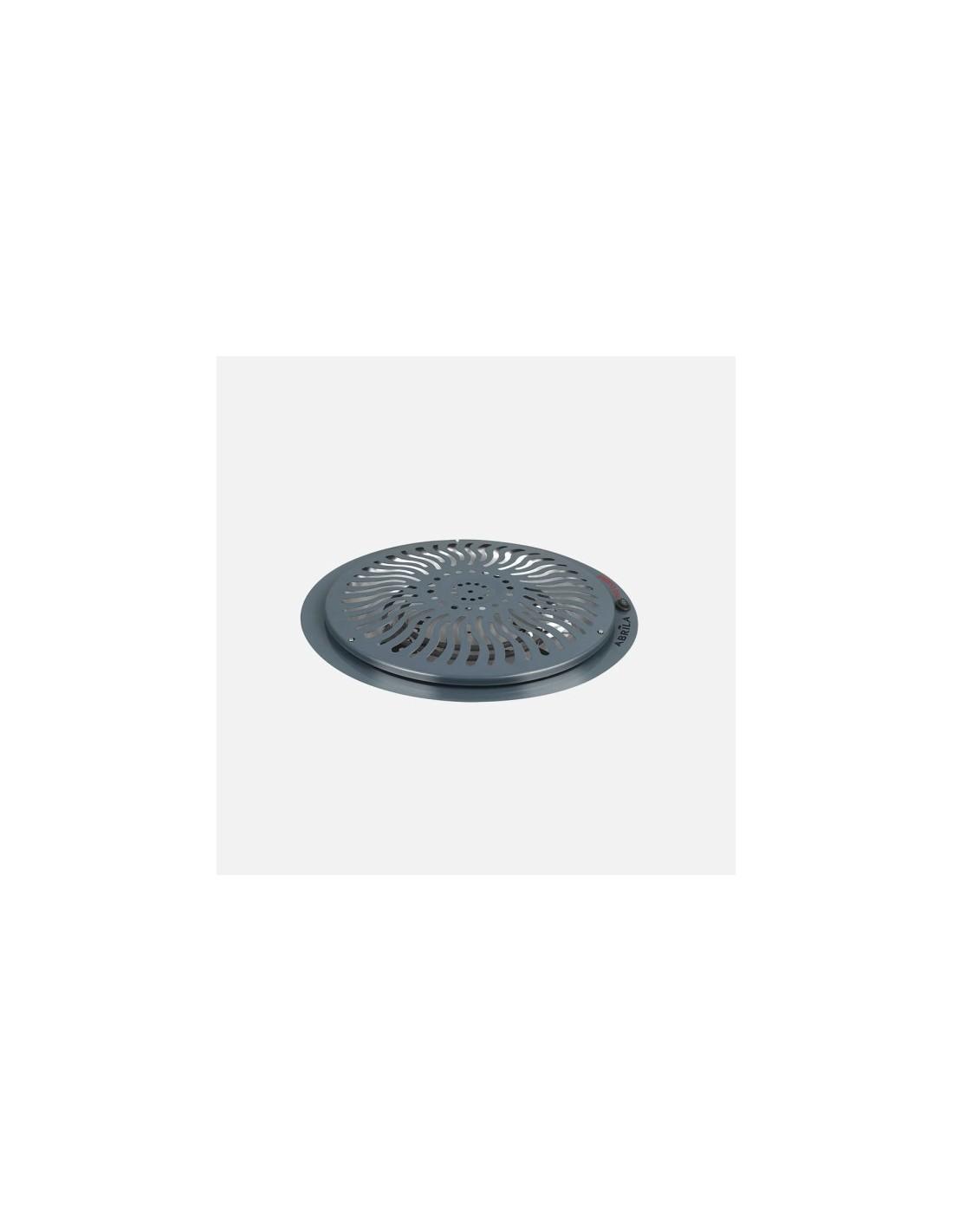 Brasero Elect.rudy Gris 900w 2pot Rejilla De Proteccion 3metros de cable,Luz Indicad.10,5x38,5x38,5cm