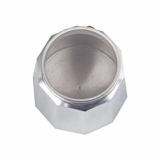  Cafetera Italiana jata de Aluminio, Capacidad 9 Tazas, Apta para Todo Tipo de Cocinas Salvo inducción [2]